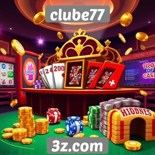 Clube77 oferece diversidade em jogos de cassino online